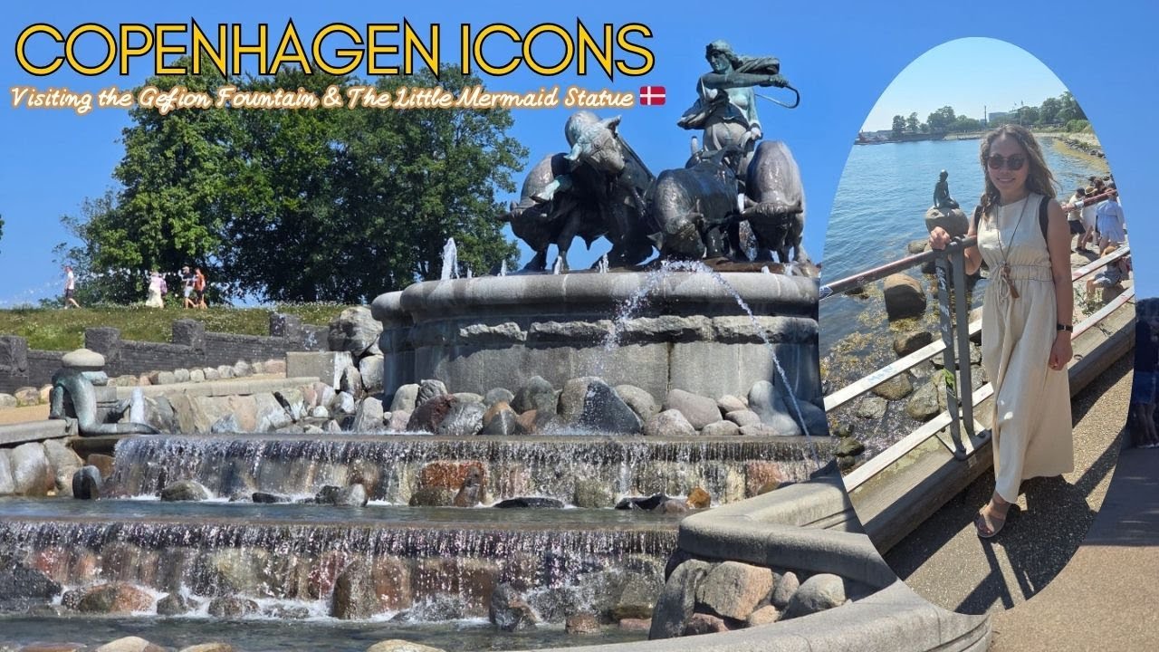 Exploring Copenhagen's Famous Statues: Gefion Fountain & The Little Mermaid | Shiela Piet