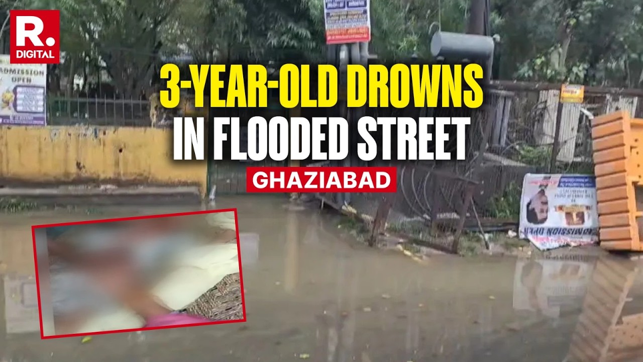 Ghaziabad Rain Tragedy: 3-Year-Old Girl Dies After Falling Into Flooded Street