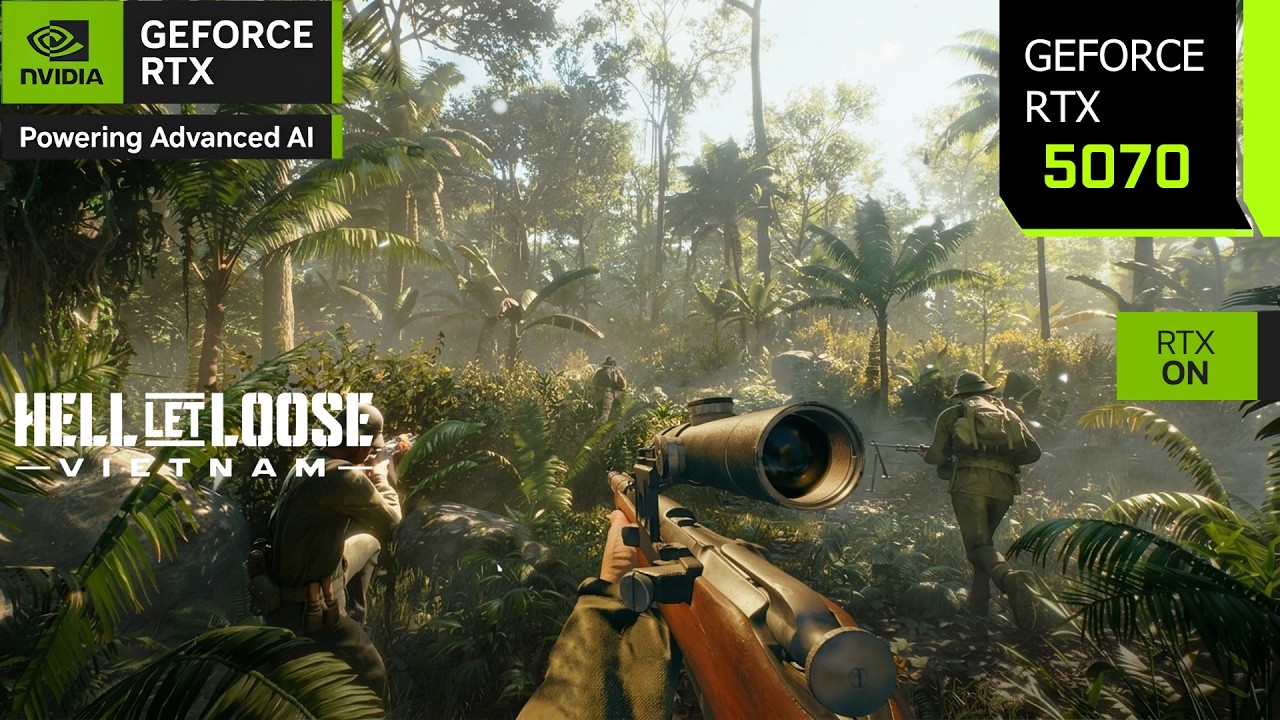 Hell Let Loose: Vietnam | RTX 5070 4K, 1440p, 1080p DLSS 4.5 Multi Frame Generation | PC Performance