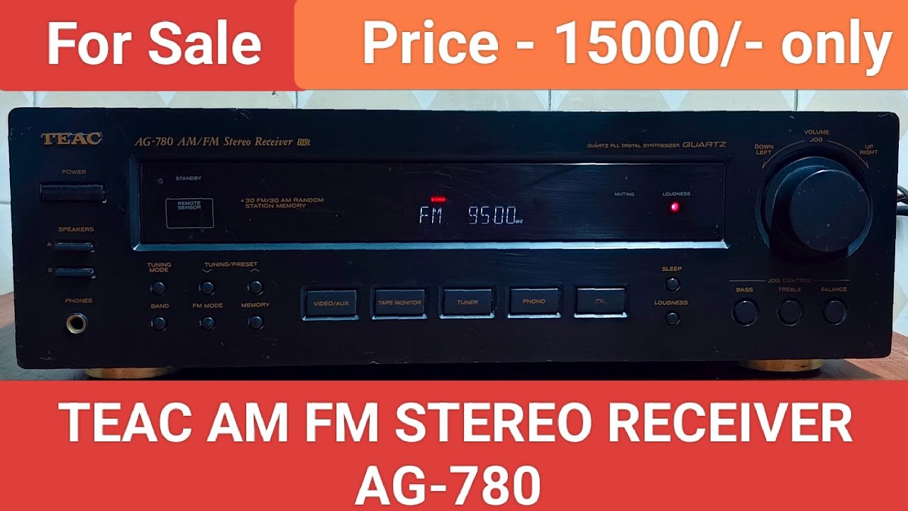 TEAC AM FM STEREO RECEIVER AG-780 Nice Sound Quality Contact number - 8750424840