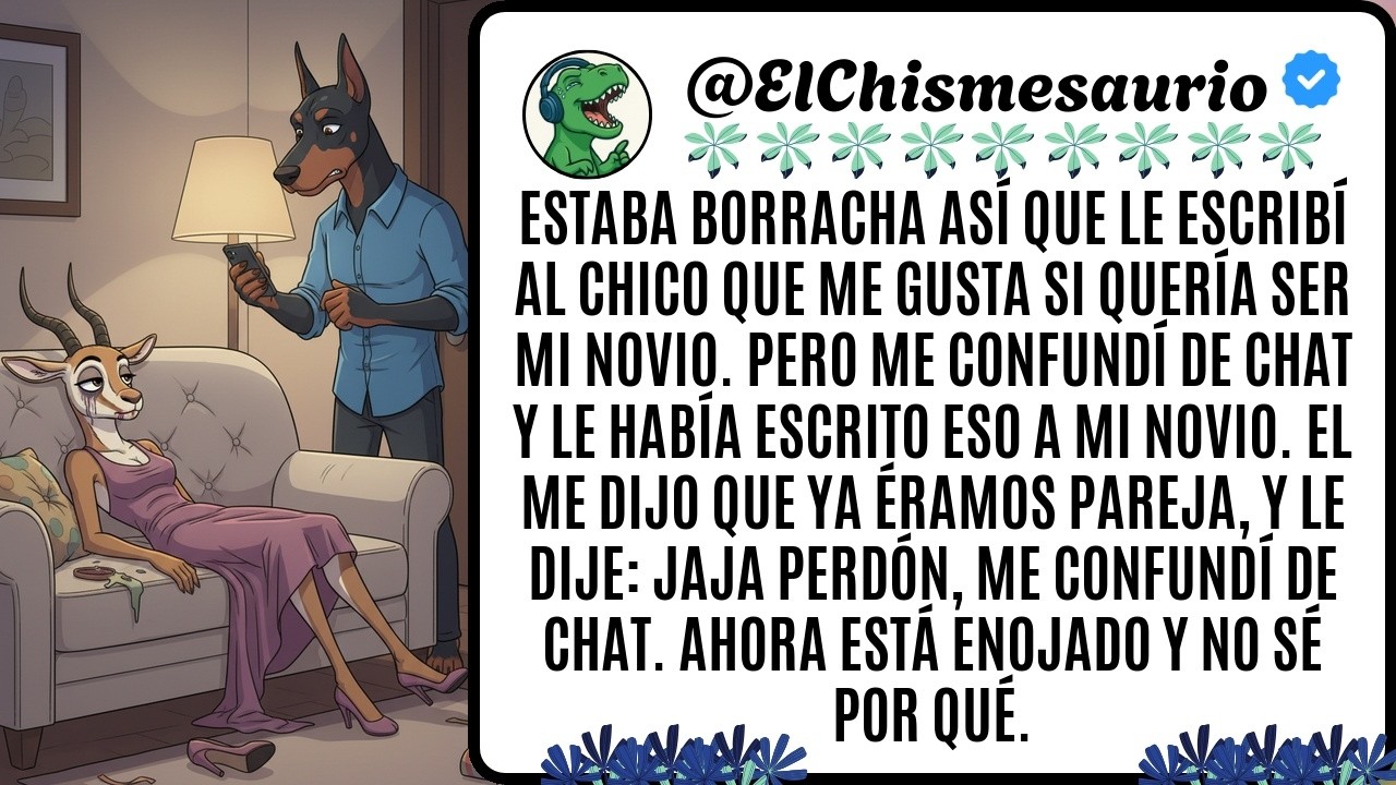 Estaba borracha así que le escribí al chico que me gusta si quería ser mi novio