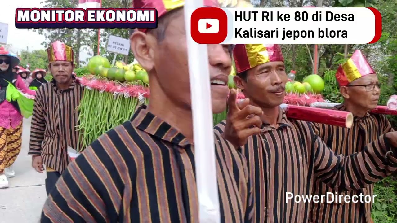 Kemeriahan warga desa Kalisari Randublatung Blora Dalam rangka HUT RI KE 80 
