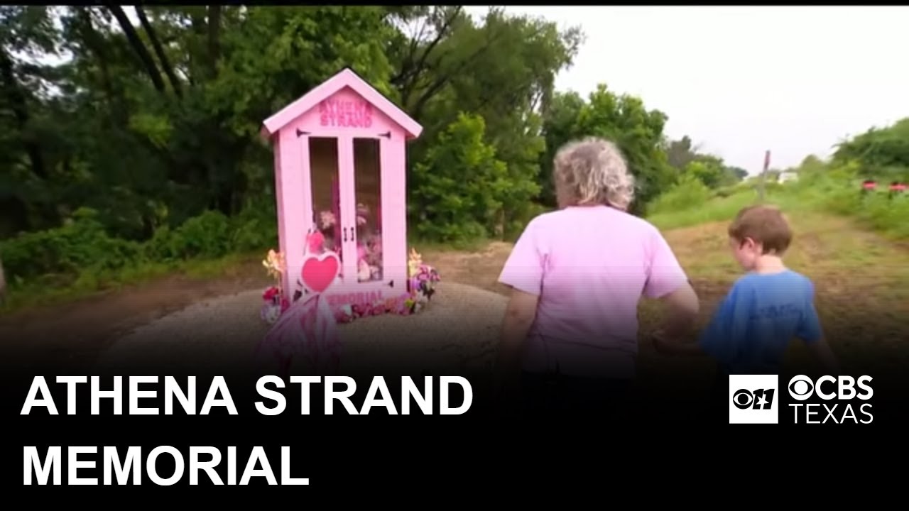 New memorial built to honor 7‑year‑old Athena Strand at Bobo&rsquo;s Crossing