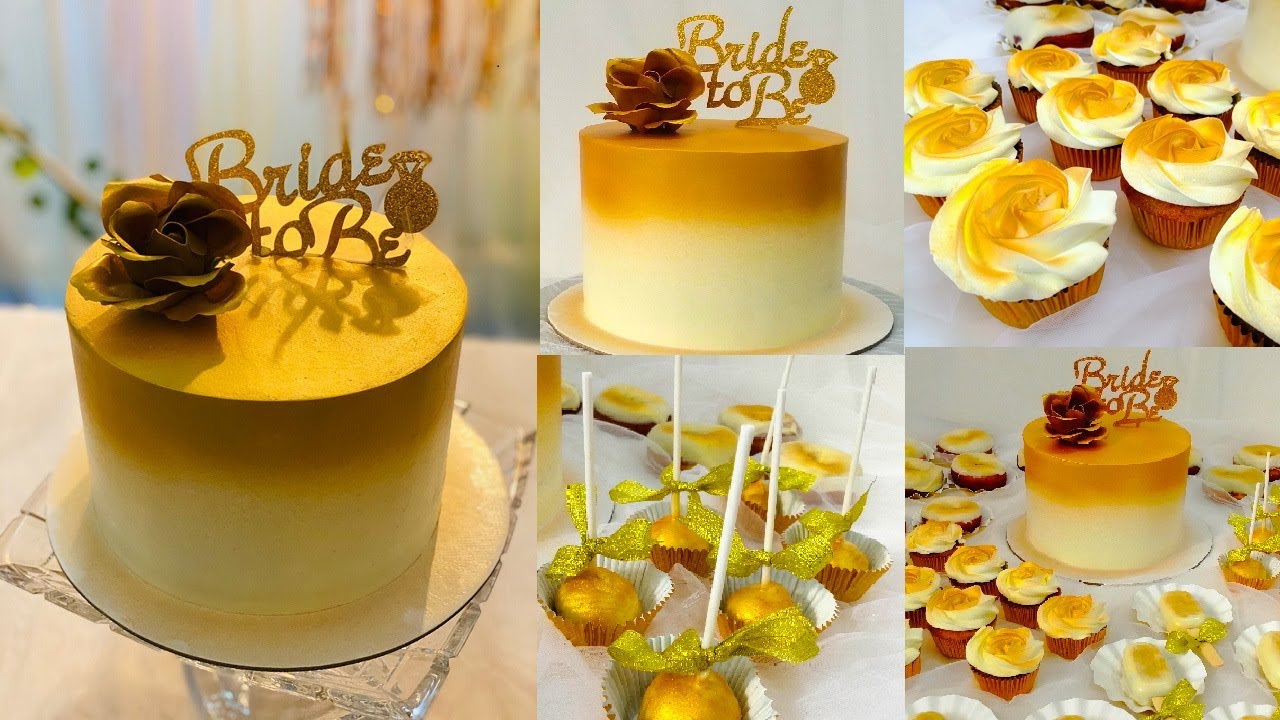 Golden Frosting / Secret Reveal / How To Achieve Golden Effect On Whipped Cream Cake