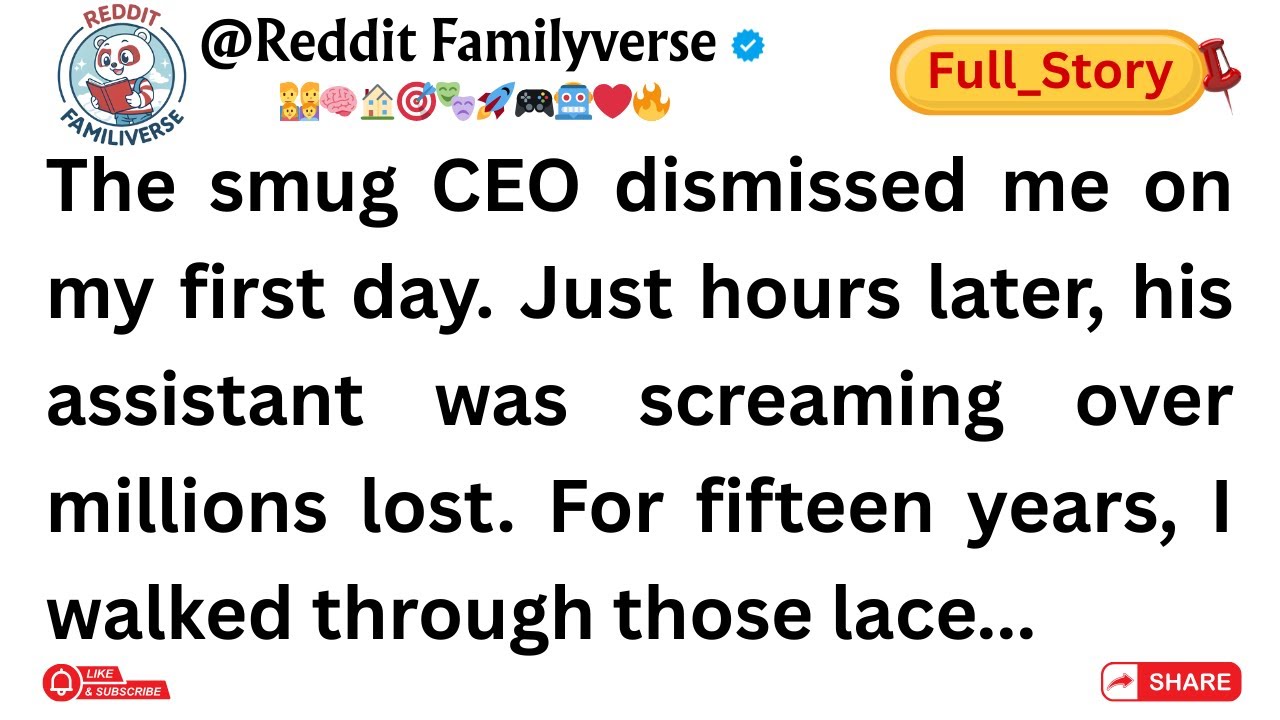 (Full Story)The smug CEO dismissed me on my first day. Just hours later, his assistant was screaming