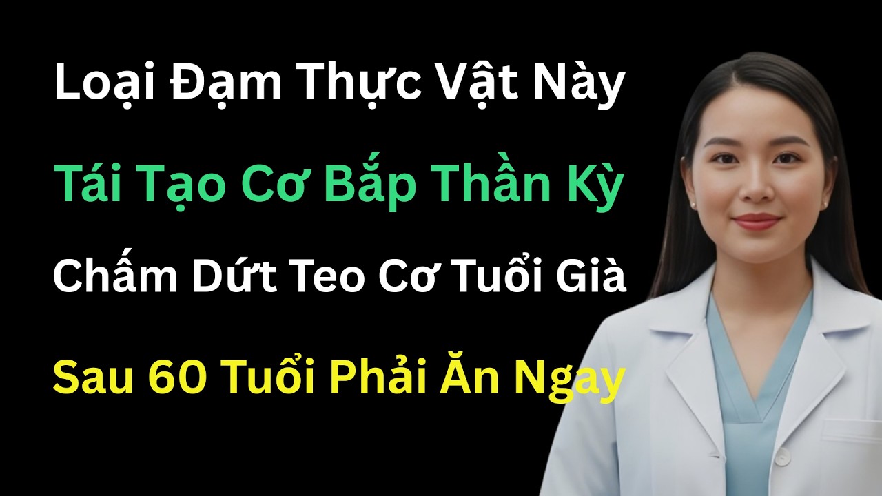 Quên Trứng Đi! Protein Thực Vật Này Giúp Người Trên 60 Tuổi Hồi Phục Cơ Bắp Và Ngăn Chặn Teo Cơ Ngay