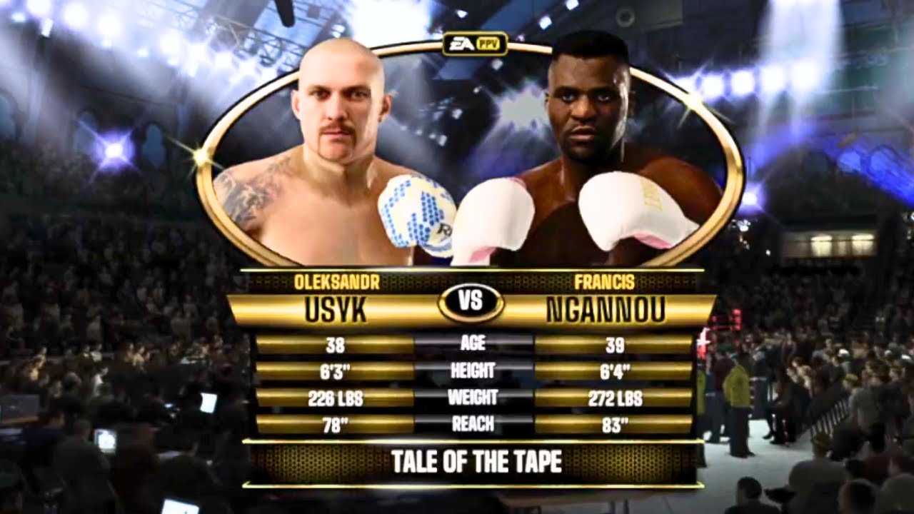 Oleksandr Usyk vs Francis Ngannou FULL FIGHT | Fight Night Forever AI Simulation Gameplay
