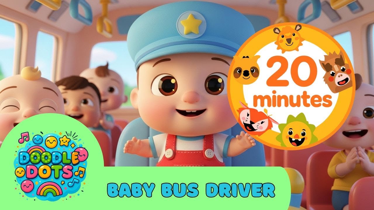 Baby Bus Driver 🚌 | Fun Vehicle Song for Kids | Toddler Music