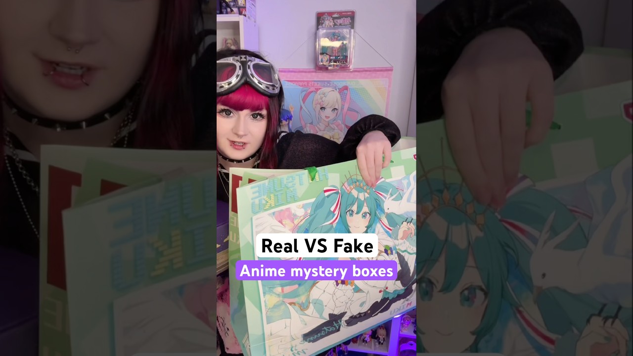 Real vs fake anime mystery bags