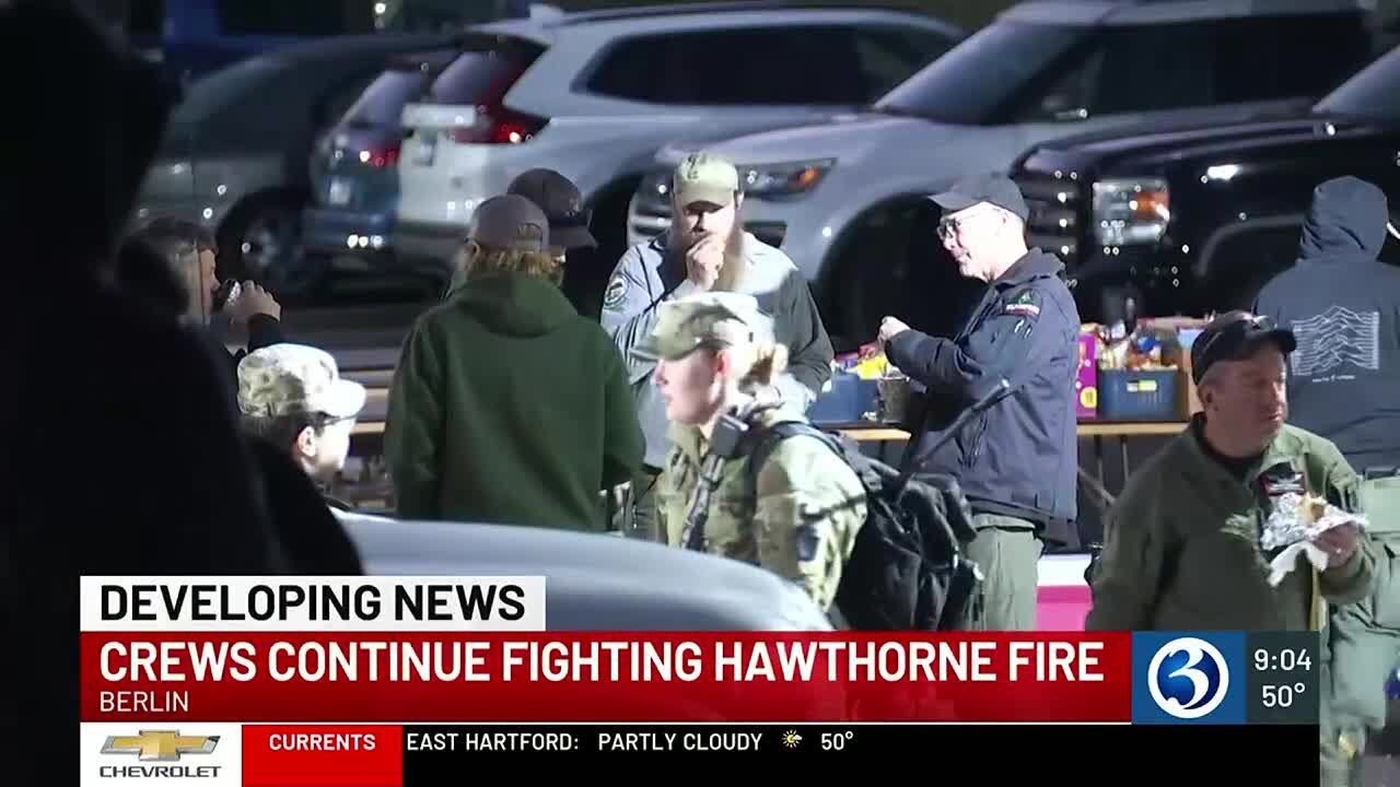 Crews making progress battling Hawthorne fire in Berlin