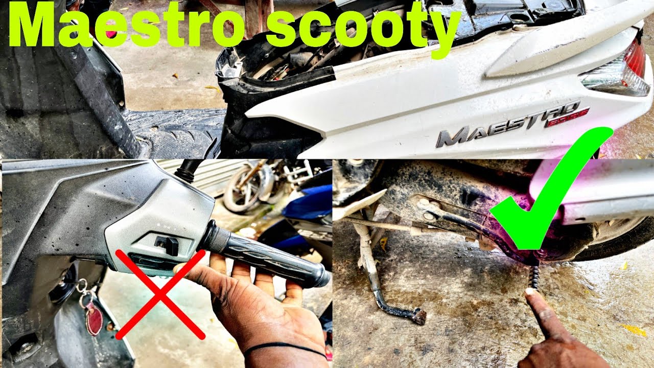  Hero Maestro self start not working kick start ho raha hai dekhiya 