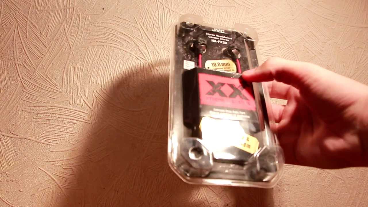 Посылка из Китая: Наушники JVC Xtreme Xplosives HA-FX3X  с aliexpress.com