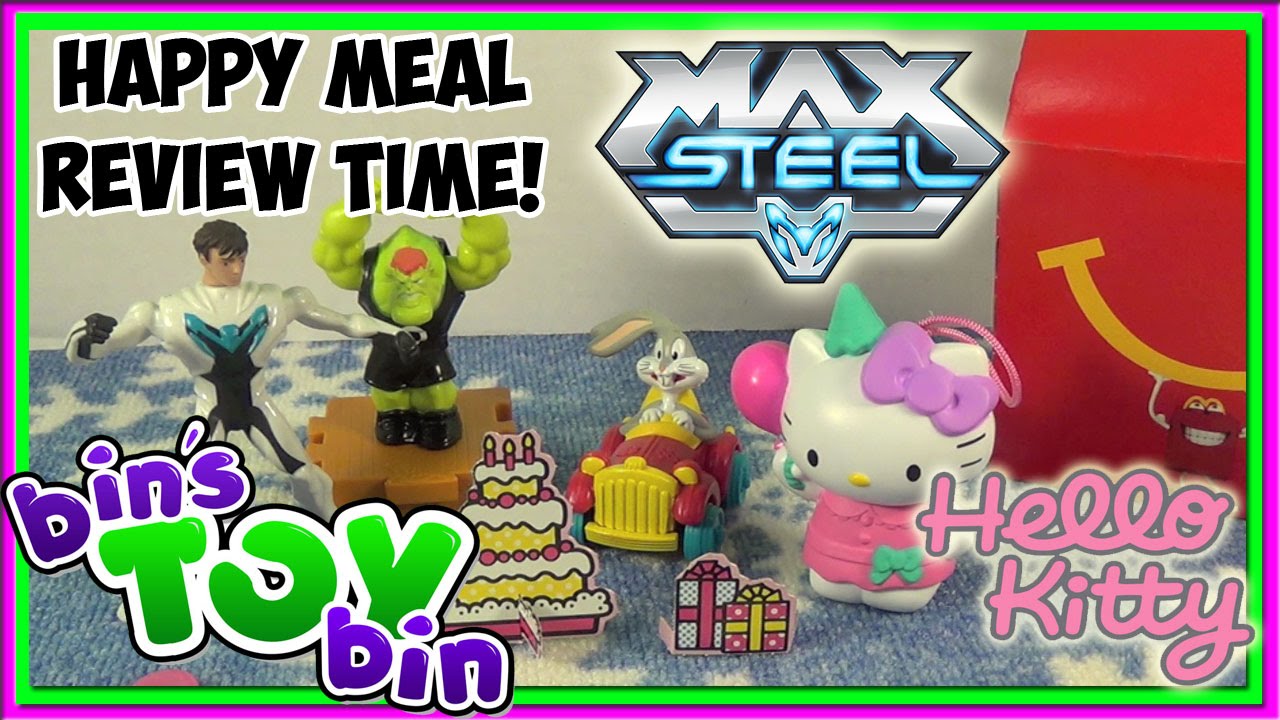 Hello Kitty Birthday & Max Steel (2014) Happy Meal Review Time + Shout Outs! by Bin's Toy Bin