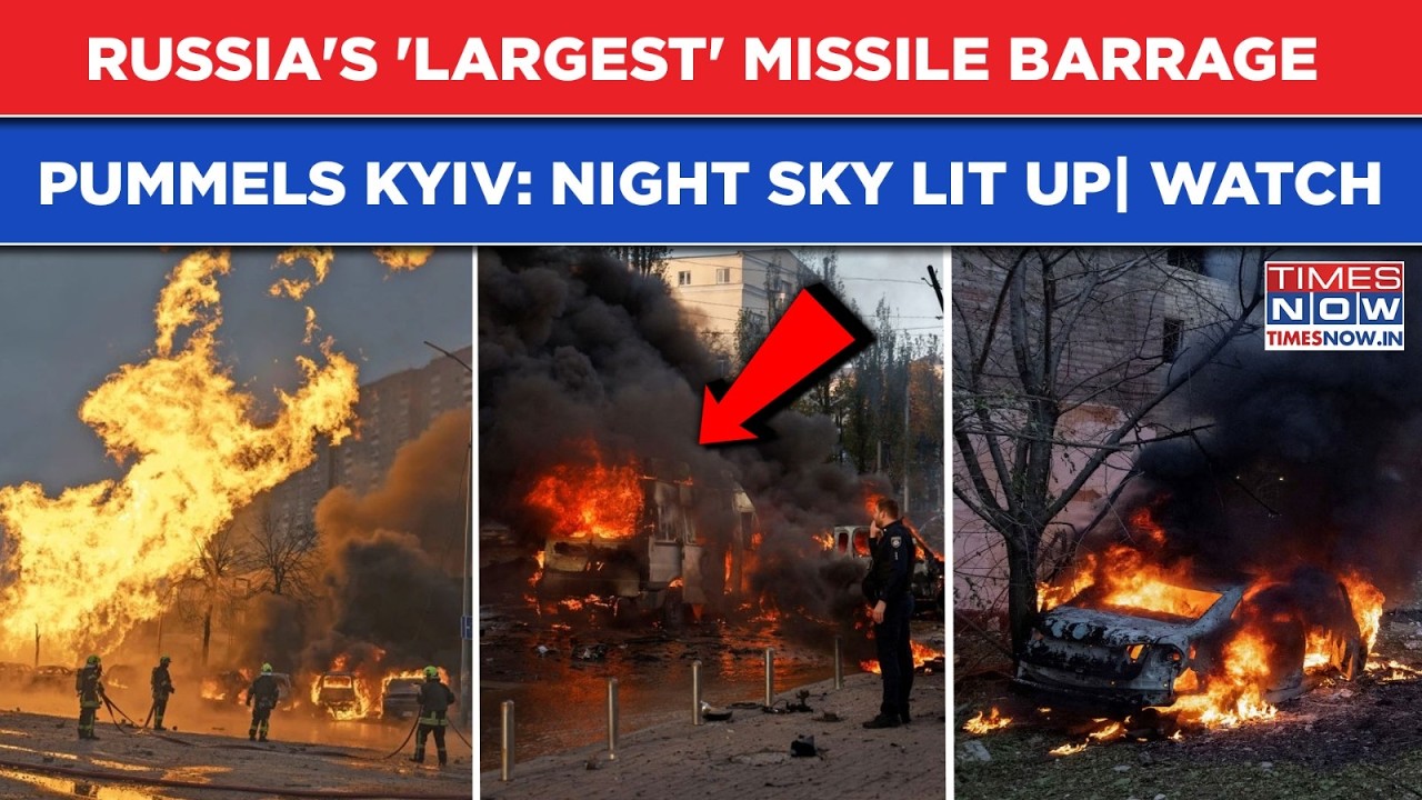 Russia Carpet Bombs Ukraine: 'Largest' Ballistic Missile Barrage Pummels Kyiv| Horror Scenes On Cam