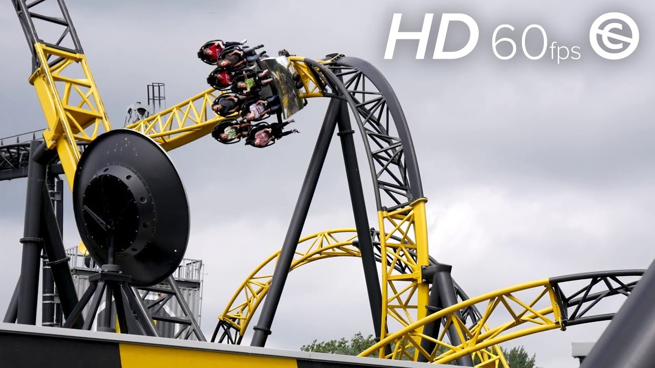 NO COPYRIGHT Lost Gravity, Walibi Holland (60fps Offride POV)