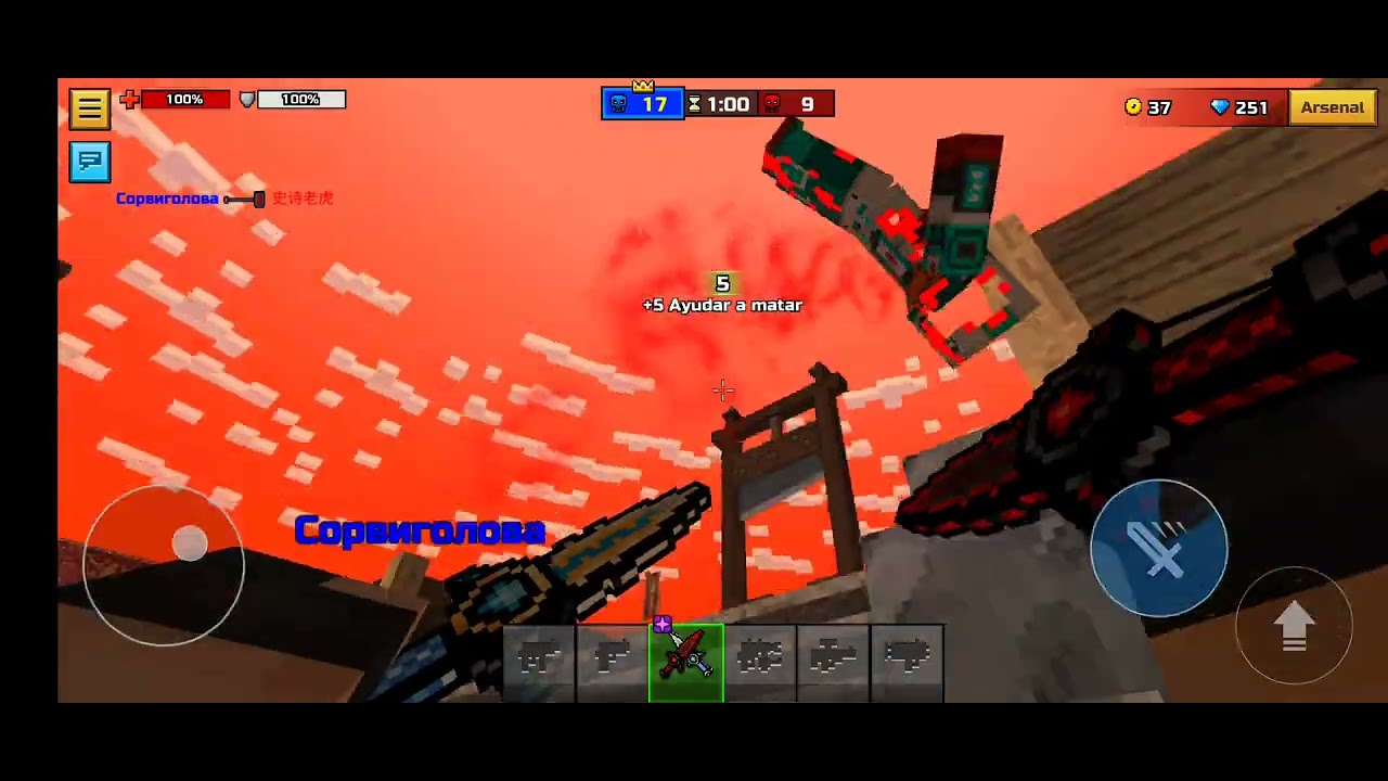 Jugando Pixel Gun 3D