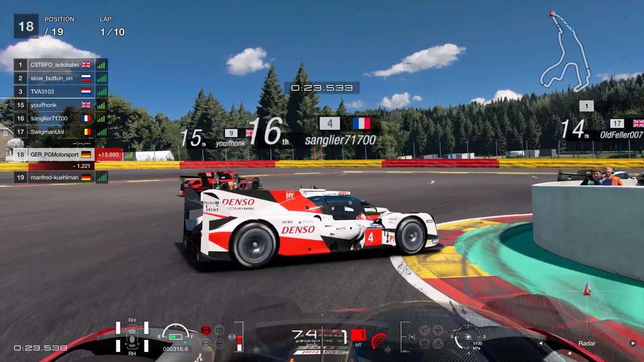 Gran Turismo™SPORT | Daily Race | Spa-Francorchamps | Audi R18 | Onboard