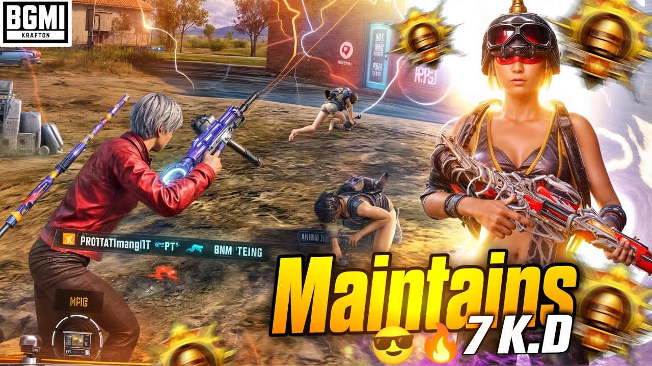 Insane Solo vs Squad (1v4) Gameplay – 7KD Clutch | BGMI / PUBG Mobile🔥