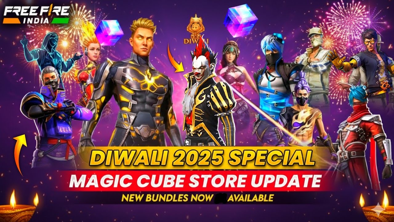 DIWALI MAGIC CUBE STORE UPDATE 2025 🔥| FREE FIRE NEW EVENT | NEXT MAGIC CUBE BUNDLES IN FREE FIRE