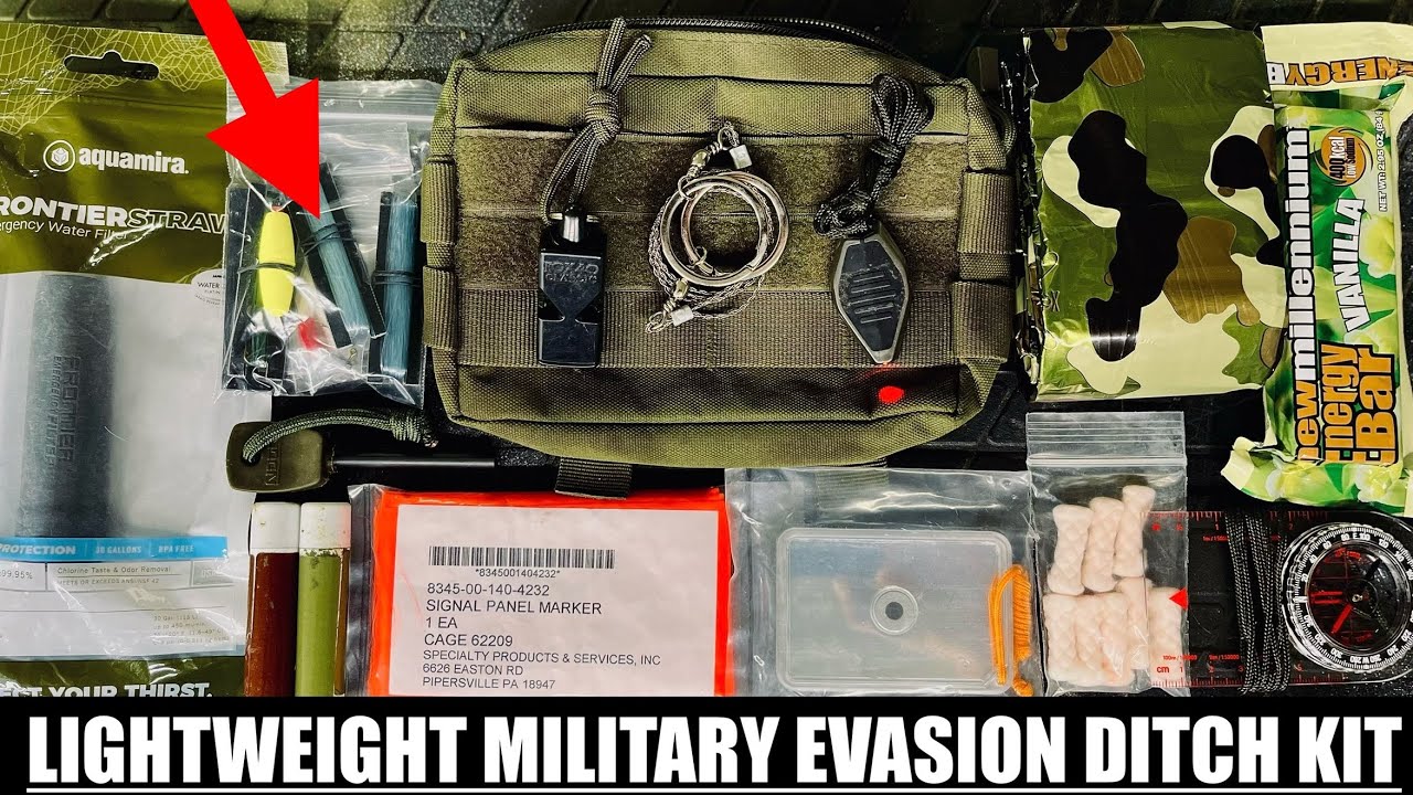 Lightweight Military Evasion Ditch Kit!