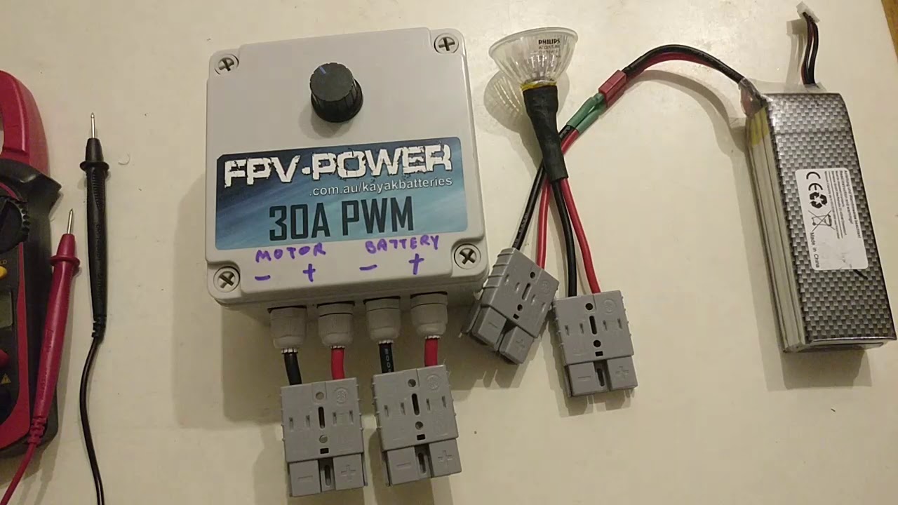 Fpv-Power Kayak PWM motor controller