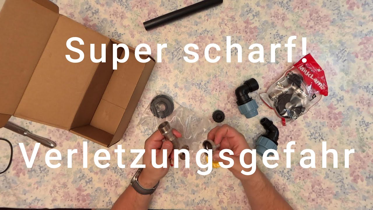 Andruw #unboxed - #unboxing IBC Schwanenhals Auslaufhahn, Verletzungsgefahr!