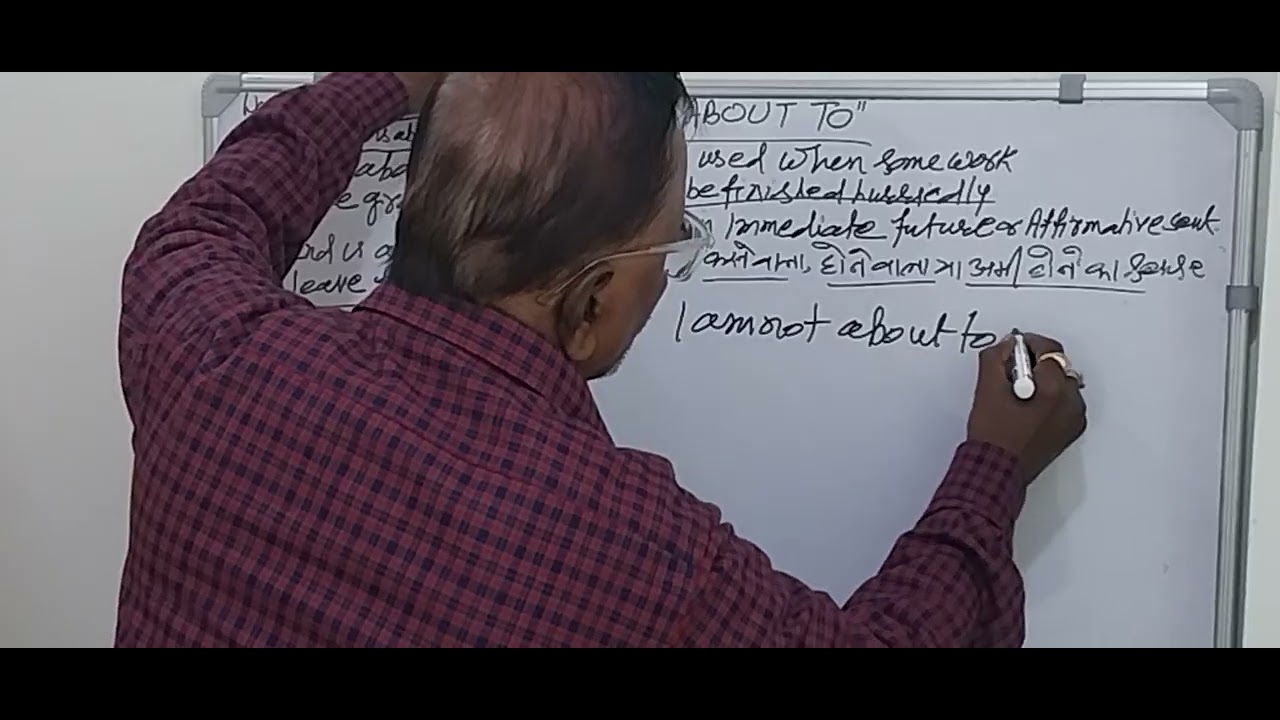 #USE OF ABOUT TO + V1. USE KRKE DEKHO. KITNE ACCHE SENTENCES BANTE HAI.