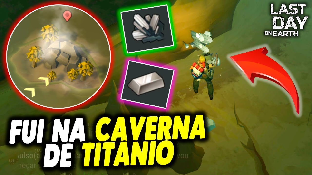 FUI NA CAVERNA DE TITÂNIO ILHA MORTA - Last Day On Earth