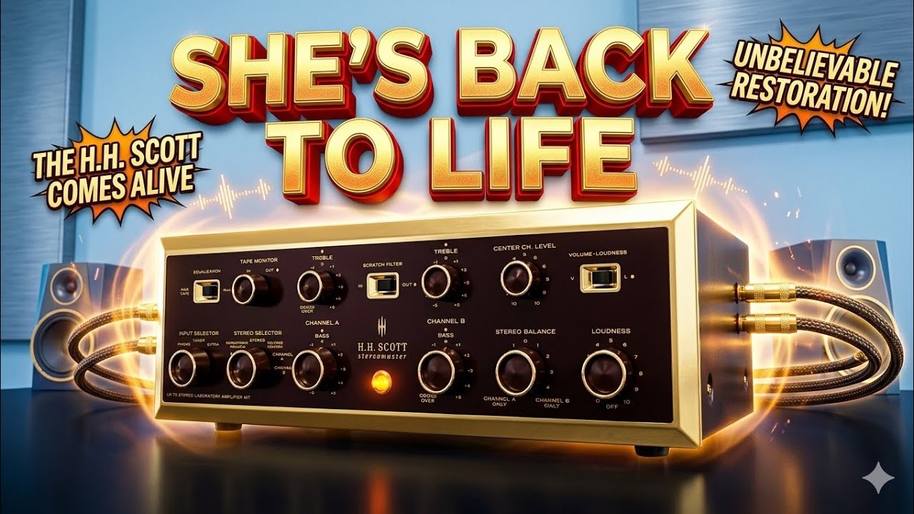 She's back to life HH Scott LK72 tube amplifier