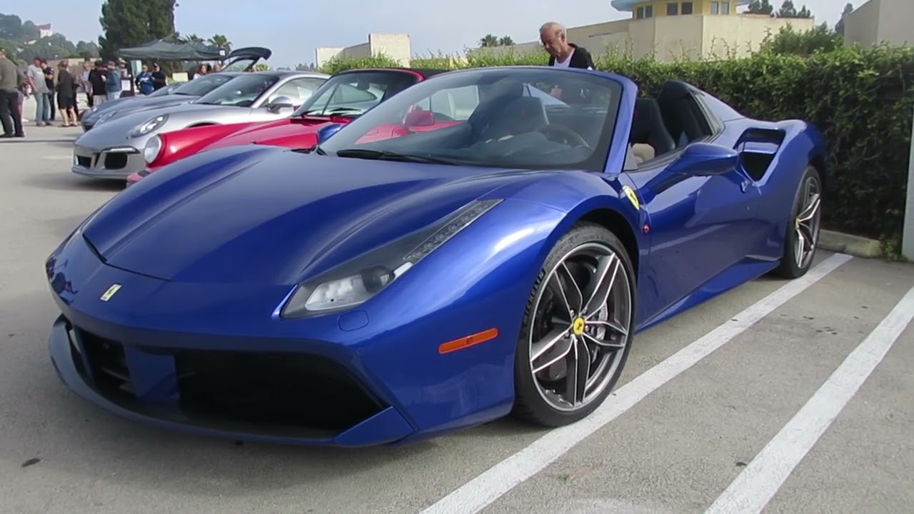 Blu Elettrico Ferrari 488 Spider