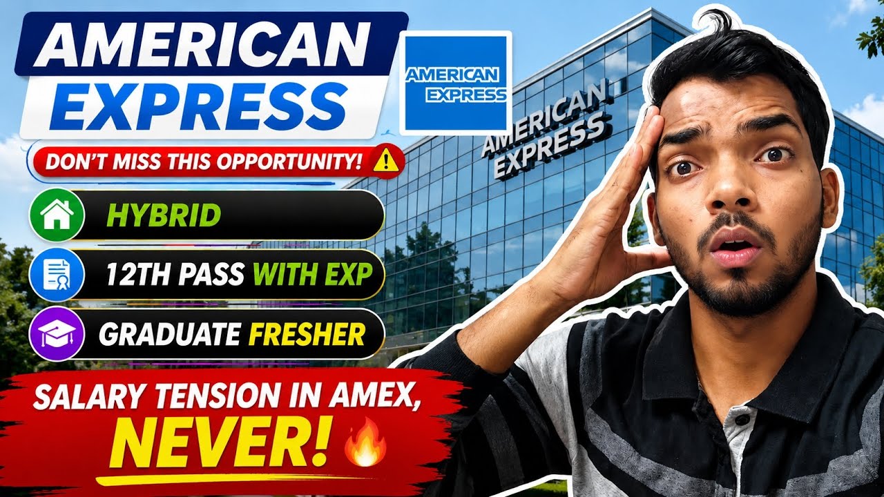 American Express Hiring 2026 🔴 Customer Service Analyst| Graduate Freshers | Hybrid Job  #job #ncr