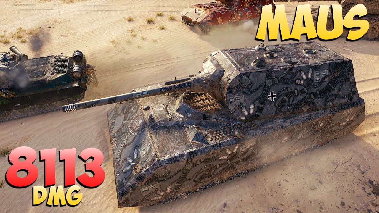 Maus - 4 Kills 8.1K DMG - Старый-Добрый! - Мир Танков