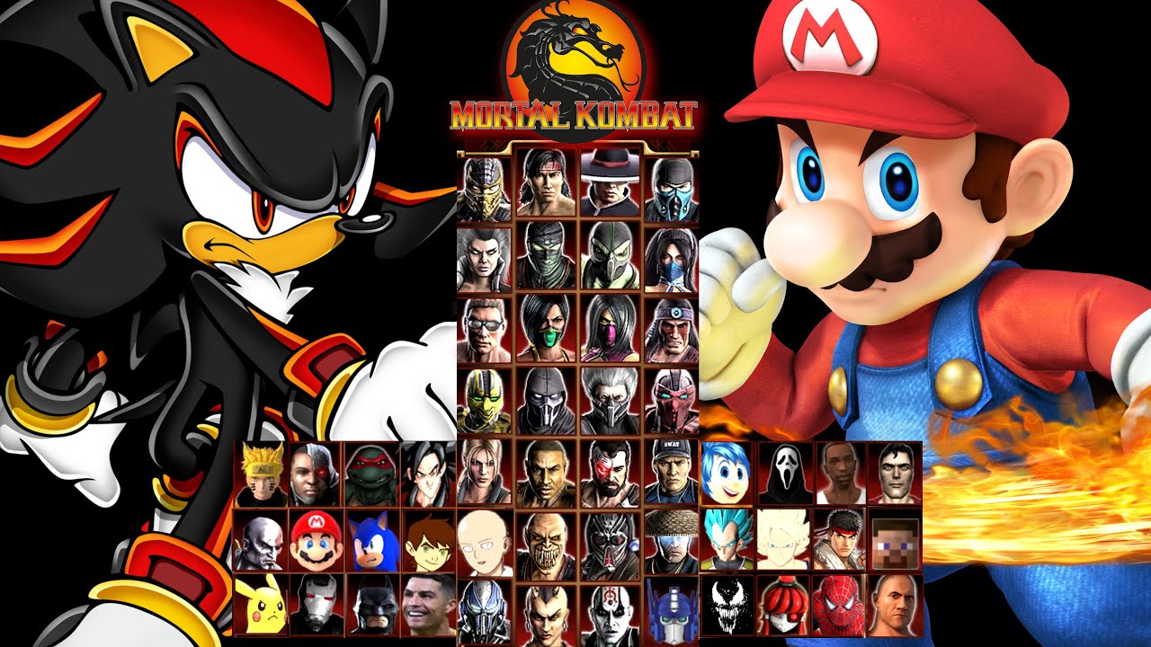 MORTAL KOMBAT 9 | SHADOW THE HEDGEHOG & SUPER MARIO | EXPERT TAG LADDER | GAMEPLAY (4K60FPS)