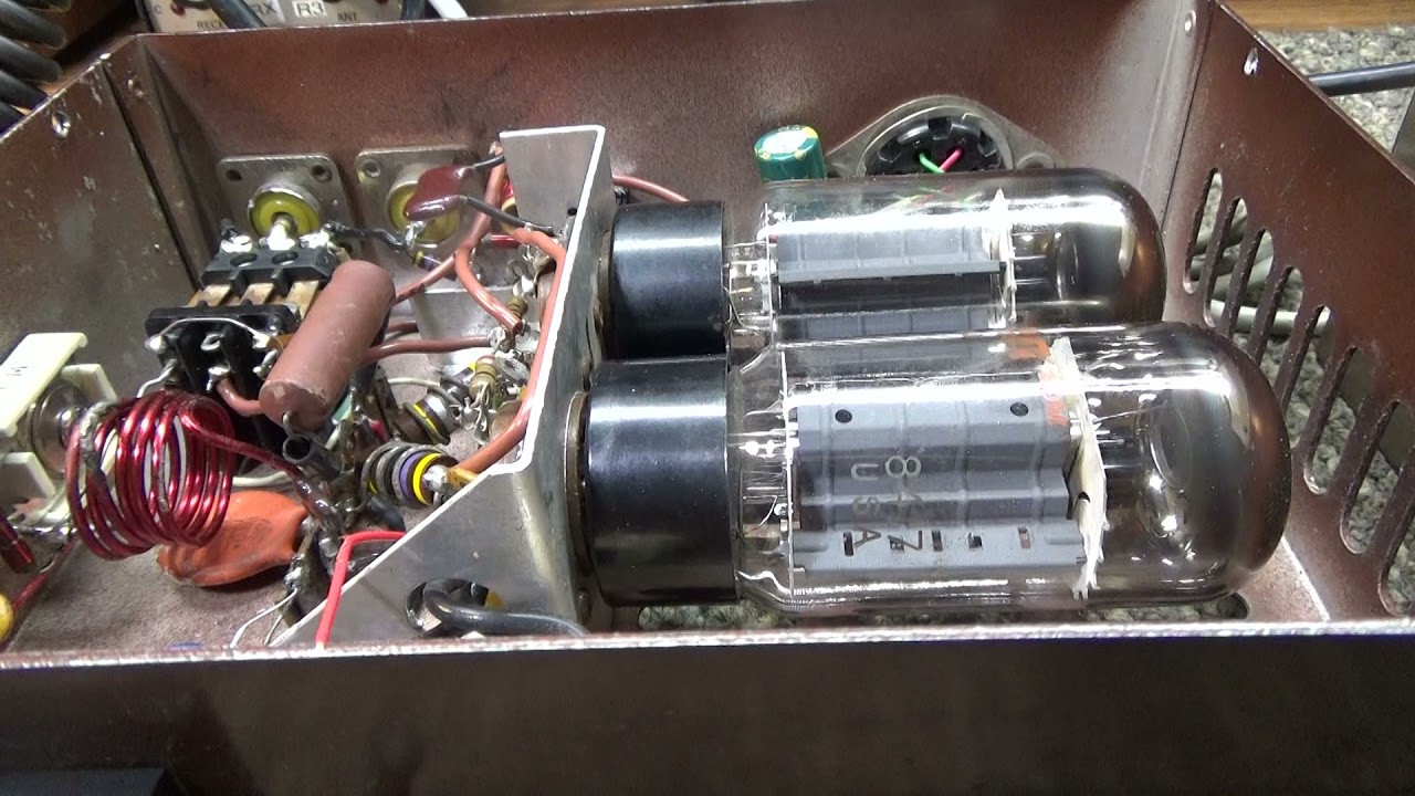 Blackcat JB-76B base 200 amp 2 tube linear amplifier on the bench