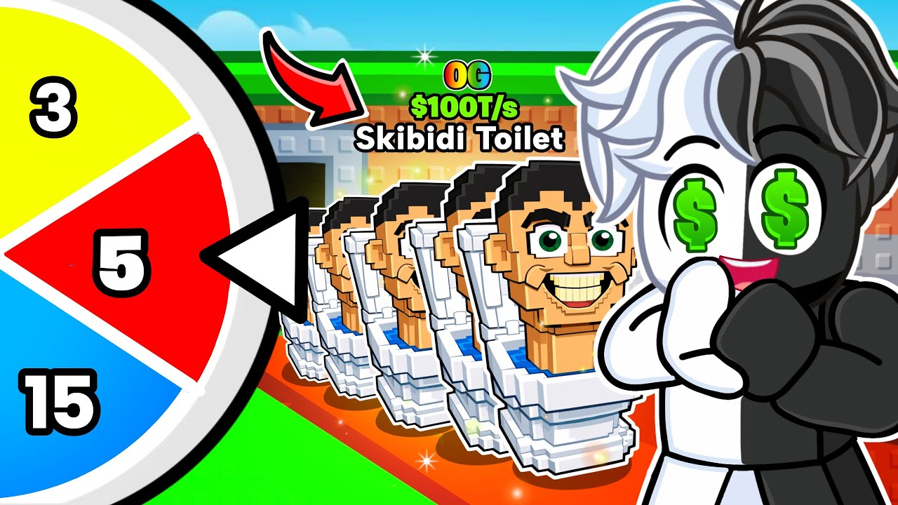 Steal a Brainrot, But OP NUMBER WHEEL Chooses My Brainrots😱