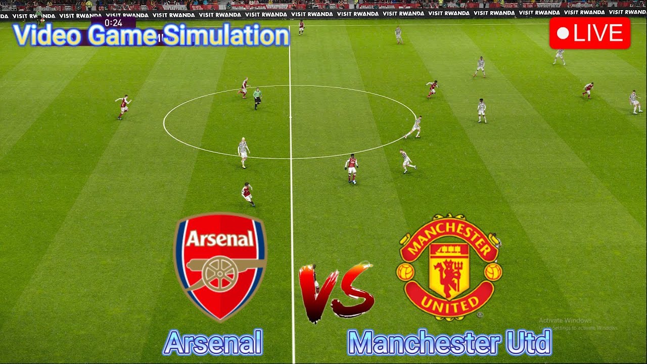 🔴LIVE : Arsenal vs Manchester United | Premier League - Round 23 | Video Game Simulation