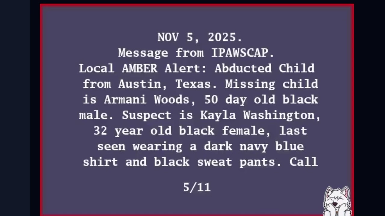 “News and information for 1/16/25 (UPDATE)” gets interrupted by amber alert…