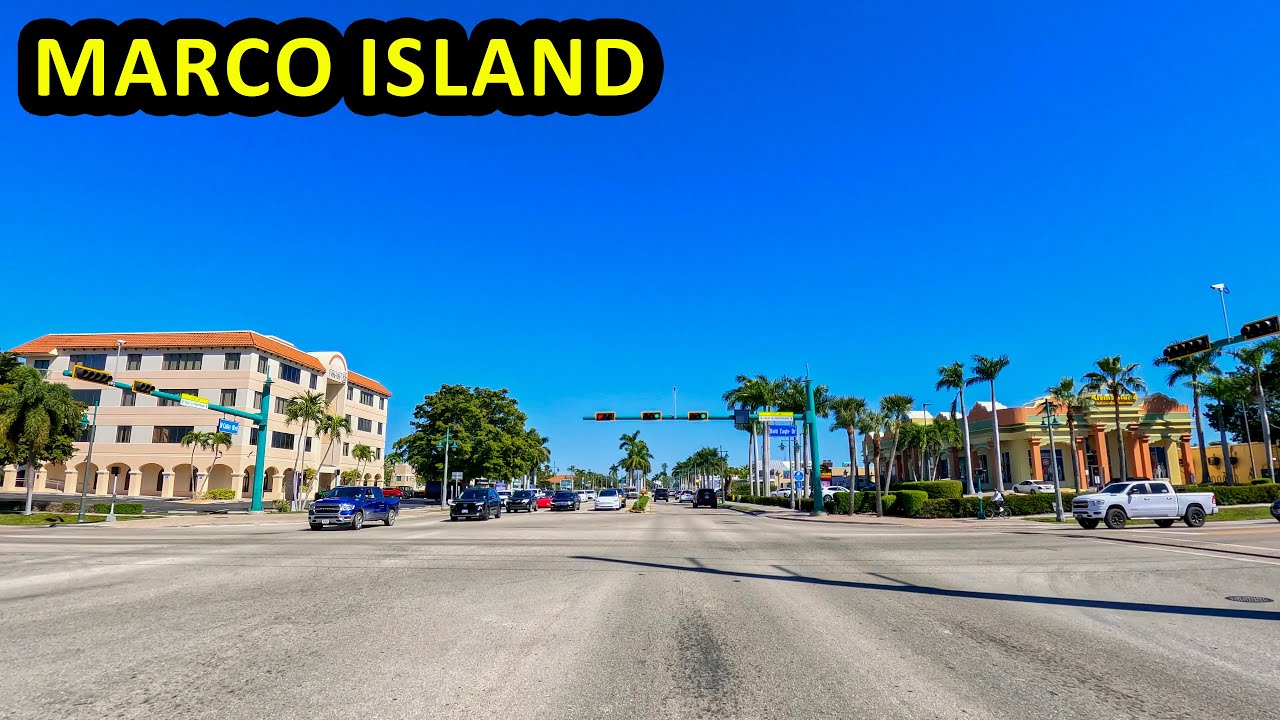 Marco Island Florida Driving Through
