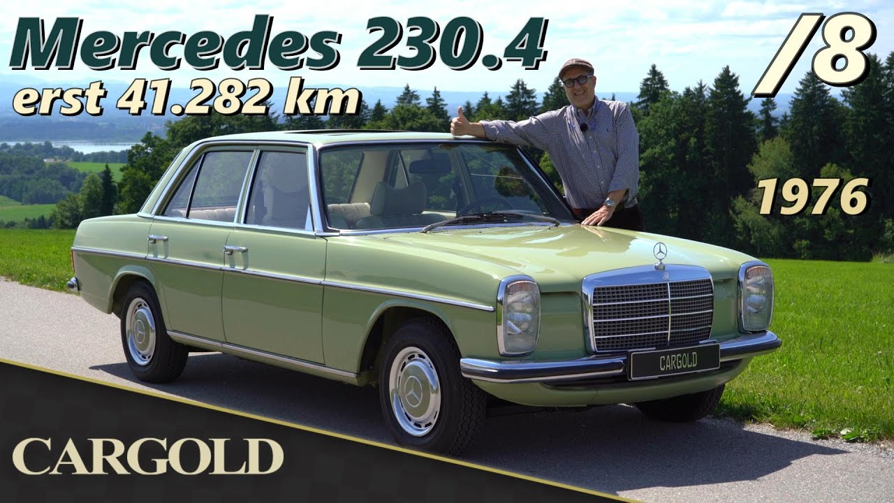 Mercedes 230.4 /8, 1976, ein Auto für die Ewigkeit!  Originalzustand mit erst 41.282 km!