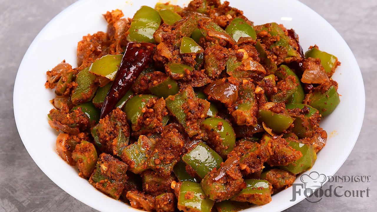 Capsicum Fry Recipe/ Side Dish For Rice, Chapati/ Capsicum Masala Fry