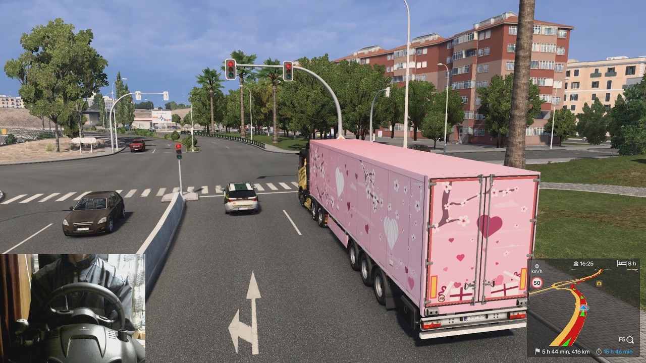 [ETS2] スペインのマドリードからテルエルまでValentine Giftsを運ぶだけの動画 [Hearts in Bloom]