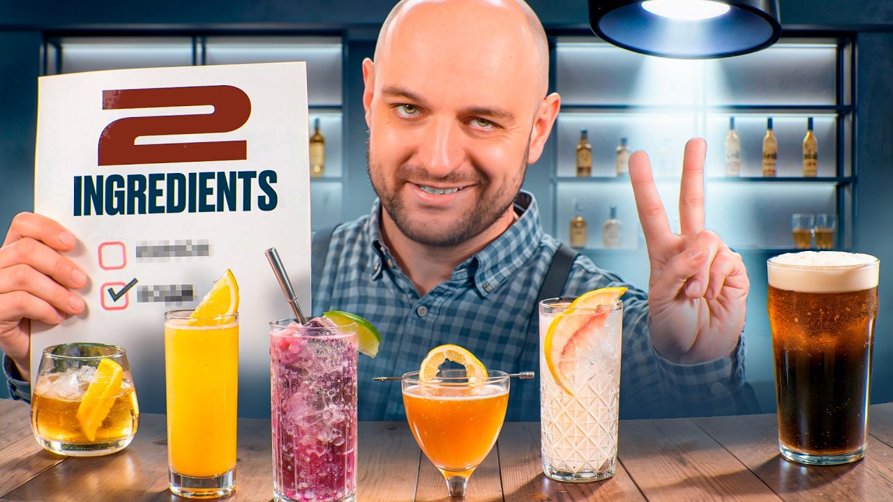 C&oacute;cteles de dos ingredientes que TIENES que probar 🍹 Recetas s&uacute;per f&aacute;ciles