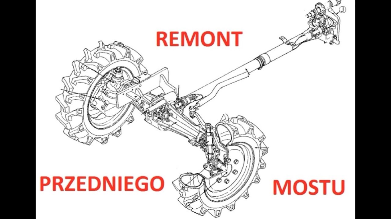 Yanmar YM2210D remont przedniego mostu cz1