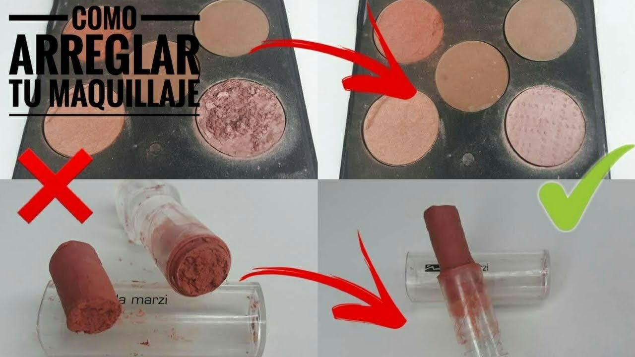 CÓMO ARREGLAR TU MAQUILLAJE ROTO l SUPER FÁCIL Y SIN ALTERAR EL PRODUCTO