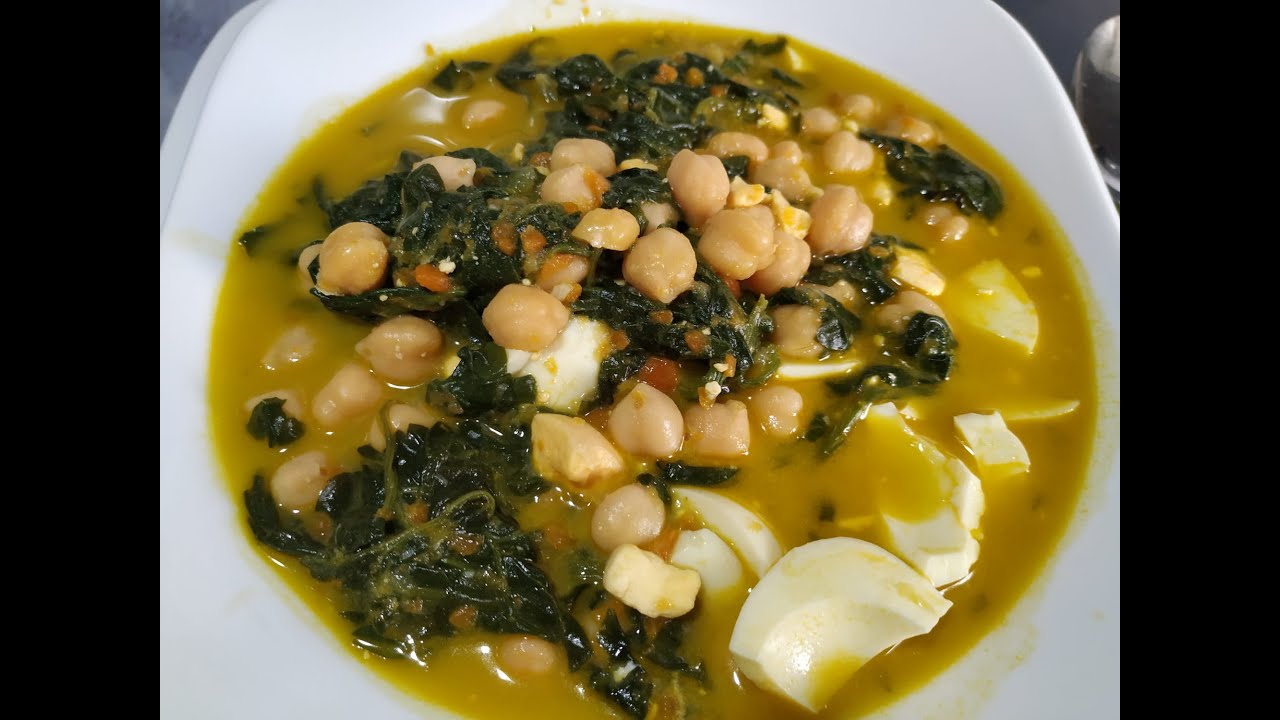 POTAJE DE GARBANZOS CON ESPINACAS Y HUEVO EN MAMBO!!!