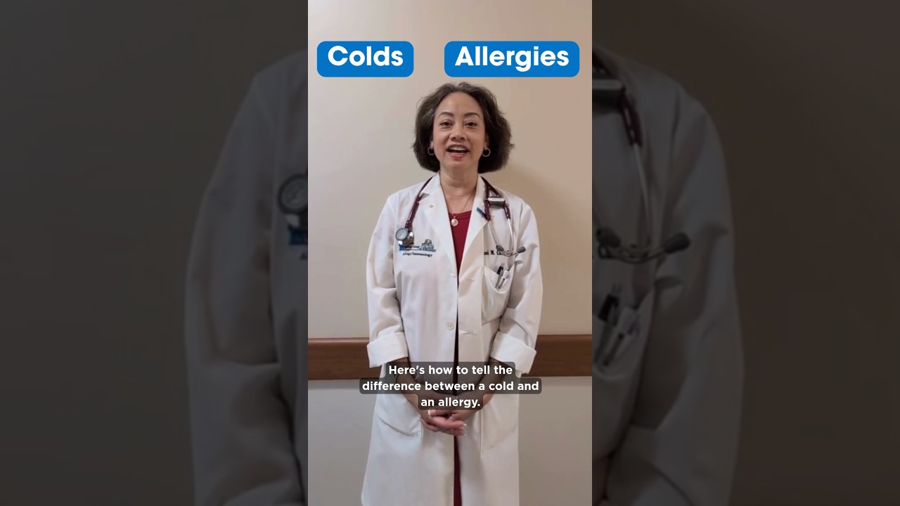 Cold vs. Allergy symptoms with Dr. Asriani Chiu (aka Dr. Ah-choo!). #Allergies #Colds #Parenting