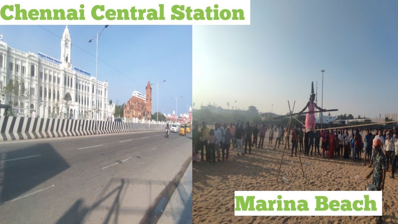 Chennai Central Station To Marina Beach//How To go Marina Beach// मरीना बीच कैसे जाए