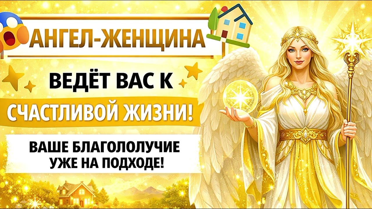 ✨ АНГЕЛ-ЖЕНЩИНА ВЕДЁТ ВАС К СЧАСТЛИВОЙ ЖИЗНИ ✨🌿 Знаки судьбы, интуиция и новый жизненный путь 🌿