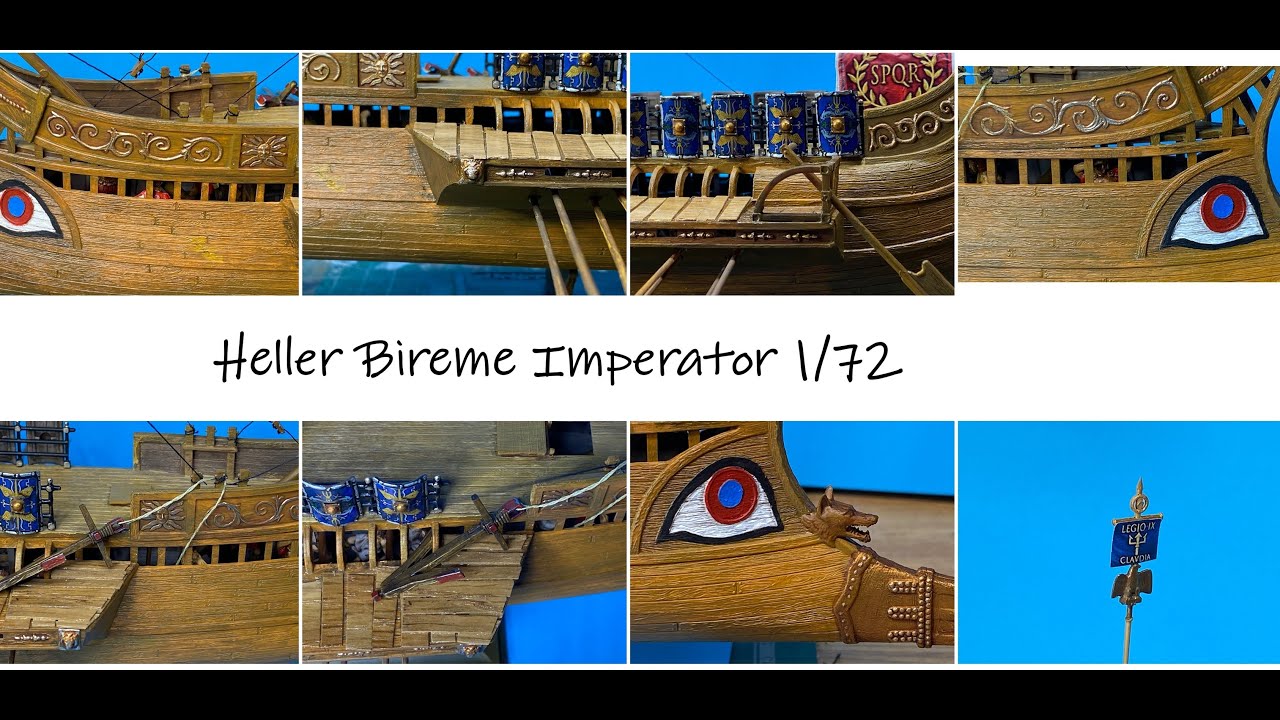 Heller 1/72 Roman Bireme, Imperator, completed - awaiting some crew