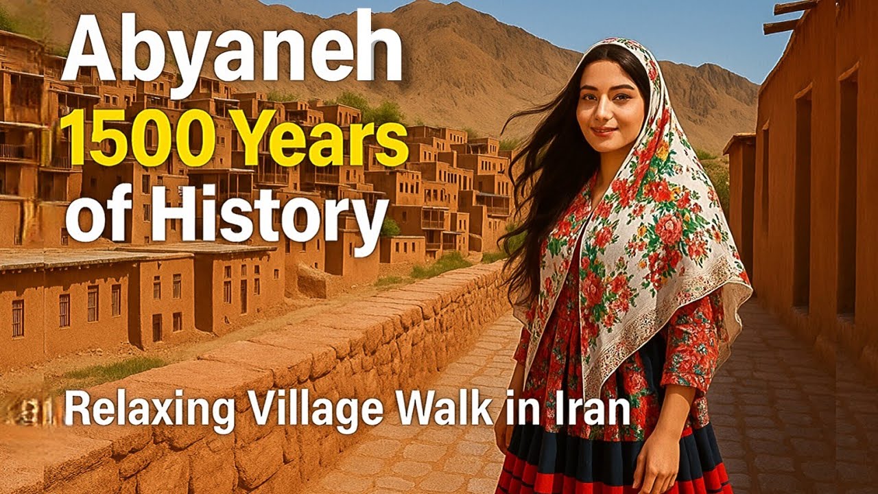 🌸 Abyaneh Village | Ancient Red Village of Iran 🇮🇷 | Walking Tour